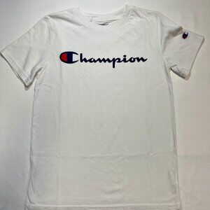 Champion Boys White Logo T‑Shirt